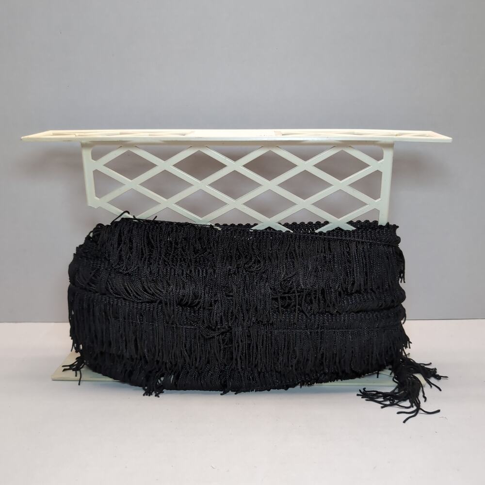 20+ Yards‎ Black Sewing Chainette Tassel Fringe Trim 2'' Wide 100% Rayon Dance